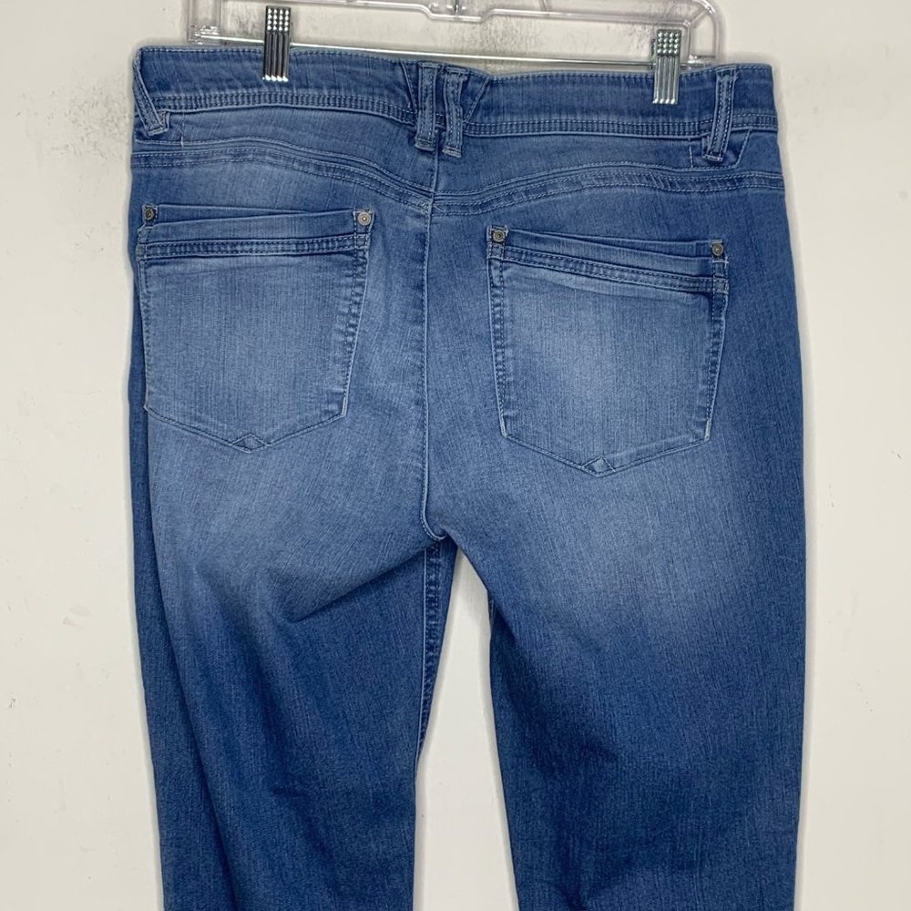 Democracy AB Technology Jeans Size 12 Blue Denim Distressed Casual - Picture 4 of 7